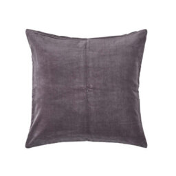 Homescapes Dark Grey Velvet Cushion Cover, 40 X 40 Cm