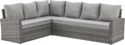 Evre 9 Seat Marylin Corner Sofa & Dining Rattan Garden Furniture Set For Indoor Outdoor Patios Gardens Conservatories Grey - thumbnail 3