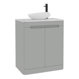 Royal Bathrooms Venice 700mm Dove Grey Freestanding Bathroom Countertop Vanity Unit 2 Door With Nova Basin - thumbnail 7