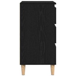 Walplus Sideboard With Drawer Black Oak 60 X 35 X 70 Cm Engineered Wood - thumbnail 7