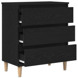 Walplus Sideboard With Drawer Black Oak 60 X 35 X 70 Cm Engineered Wood - thumbnail 5