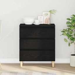Walplus Sideboard With Drawer Black Oak 60 X 35 X 70 Cm Engineered Wood - thumbnail 4