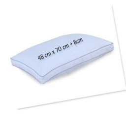 ARLinens Box Pillows Hollowfibre Filled Cotton Cover Gusseted Box Plum Bed Pillows 8Cm Thick