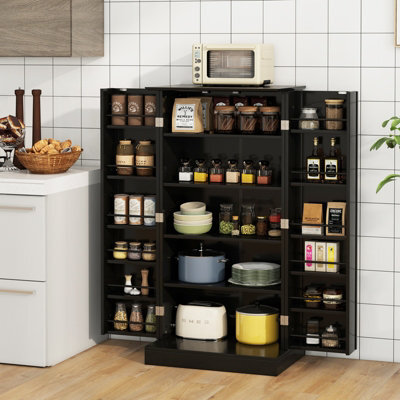 Costway Kitchen Pantry Cabinet 120Cm Food Pantry Cabinet With Doors - image 1