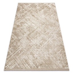 RugsX Modern Carpet Duke 51541 Beige - Geometric, Structured, Very Soft, Fri  140X190 Cm - thumbnail 1