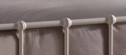 Save On Goods UK 3Ft Single Ivory White Tubular Steel Metal Retro Victorian Bed Frame Bedstead - thumbnail 5
