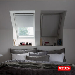 Velux Original (Dkl) Light Beige Blackout Roller Blind For Velux Roof Window M08 With Silver Side Rails - thumbnail 4