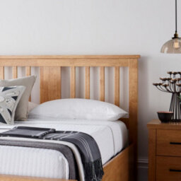 Malmo New Oak Finish Wooden Ottoman Storage Bed - Double Ottoman Only - thumbnail 3