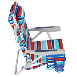 Xample Tommy Bahama Backpack Beach Chair Red 5 Position Reclining Aluminium Frame Portable Foldable Outdoor Chair With Storage - thumbnail 5