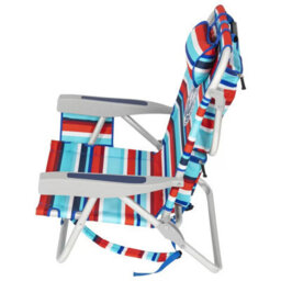 Xample Tommy Bahama Backpack Beach Chair Red 5 Position Reclining Aluminium Frame Portable Foldable Outdoor Chair With Storage - thumbnail 7