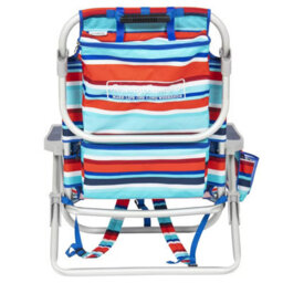 Xample Tommy Bahama Backpack Beach Chair Red 5 Position Reclining Aluminium Frame Portable Foldable Outdoor Chair With Storage - thumbnail 6
