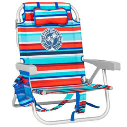 Xample Tommy Bahama Backpack Beach Chair Red 5 Position Reclining Aluminium Frame Portable Foldable Outdoor Chair With Storage - thumbnail 8