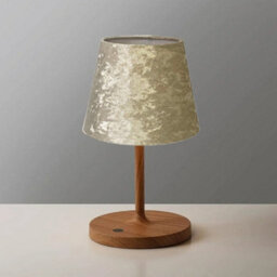 Modern Velvet Tapered Lampshade Beige Fabric Shade For Ceiling Pendant Or Table Lamp 11 Inch - thumbnail 2