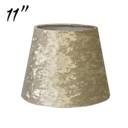 Modern Velvet Tapered Lampshade Beige Fabric Shade For Ceiling Pendant Or Table Lamp 11 Inch