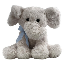 "GEEZY The Magic Toy Shop 11"" Grey Plush Super Soft Elephant Toy With Ribbon Teddy Cuddling Nursery Gift" - thumbnail 4