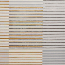 Grey Gold Striped Modern Easy To Clean Dining Room Rug-160Cm X 220Cm - thumbnail 3