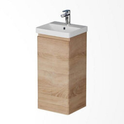 Affine Floor Standing Bathroom Vanity Unit & Basin Sink Storage Furniture Cabinet 400mm - thumbnail 4