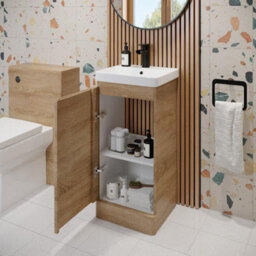 Affine Floor Standing Bathroom Vanity Unit & Basin Sink Storage Furniture Cabinet 400mm - thumbnail 3