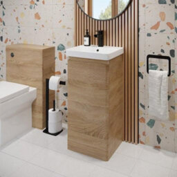 Affine Floor Standing Bathroom Vanity Unit & Basin Sink Storage Furniture Cabinet 400mm - thumbnail 2