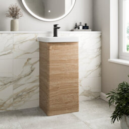 Affine Floor Standing Bathroom Vanity Unit & Basin Sink Storage Furniture Cabinet 400mm - thumbnail 1