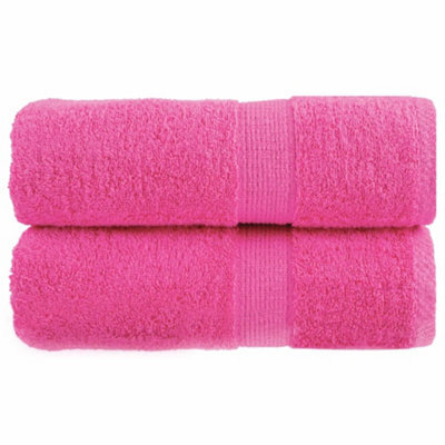 Berkfield Premium Wash Towels Solund 2 Pcs Pink 30X30 Cm 600 Gsm - image 1