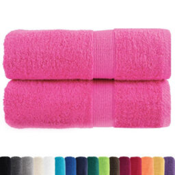 Berkfield Premium Wash Towels Solund 2 Pcs Pink 30X30 Cm 600 Gsm - thumbnail 2
