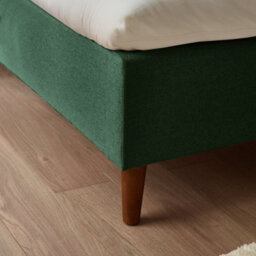 Furniturebox Uk Double Bed - 'romy' Upholstered Green Double Bed Frame Only (No Mattress) - 100% Recycled Eco Fabric - thumbnail 5