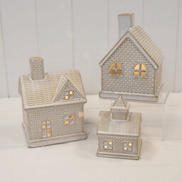 Ceramic Led House Christmas Decoration - thumbnail 3