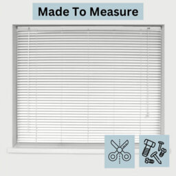 Caecus Blinds Caecus Made To Measure Aluminium Venetian Blind White 150Cm X 150Cm