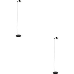 Loops 2 Pack Stylish Modern Black Floor Lamp With Gu10 Light - Perfect For Indoor Spaces - thumbnail 1