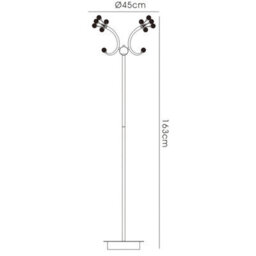 Luminosa Lighting Luminosa Octavia Floor Lamp 4 Light G4 Polished Chrome/crystal, Not Led/cfl Compatible - thumbnail 3