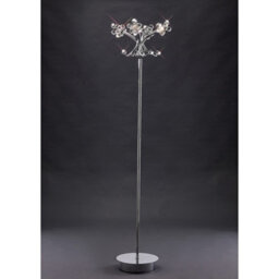 Luminosa Lighting Luminosa Octavia Floor Lamp 4 Light G4 Polished Chrome/crystal, Not Led/cfl Compatible - thumbnail 2
