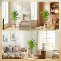 Homcom 90Cm Lifelike Fake Tree With Bendable Trunks For Home Decor, Green - thumbnail 7