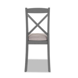 Statement Furniture Florence Crossback Upholstered Seat Dining Chair - Dove Grey - thumbnail 5