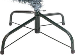Shatchi 8Ft Artificial Flocked Slim Christmas Pencil Tree Holiday Home Decorations With Pointed Tips And Metal Stand - thumbnail 8