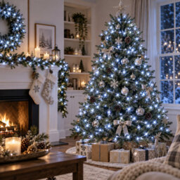 Shopnbits 15M 120 Led Fairy Lights Cool White, Ip65 Waterproof, 8 Modes Remote Timer, Indoor Outdoor - thumbnail 6