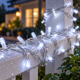Shopnbits 15M 120 Led Fairy Lights Cool White, Ip65 Waterproof, 8 Modes Remote Timer, Indoor Outdoor - thumbnail 3