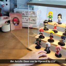 Acrylic Display Case Dustproof Box Perspex Clear Collectibles Model & Led Lights - thumbnail 2