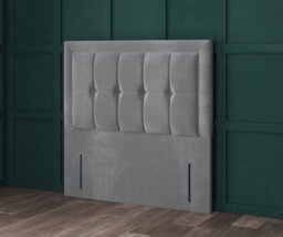 Comfy Deluxe Orange Naples 6Ft Superking  Venice With Fabric Buttons   54Inch Floorstanding Headboard