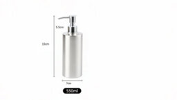 Stainless Steel 304 Bathroom Sink Hand Pump Washing Up Liquid Soap Dispenser - thumbnail 2