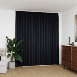 Walplus Blackout Curtain With Hooks Black 290X245 Cm - thumbnail 1