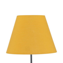 First Choice Lighting Ochre Cotton 20Cm Diameter Tapered Lamp Shade - thumbnail 2