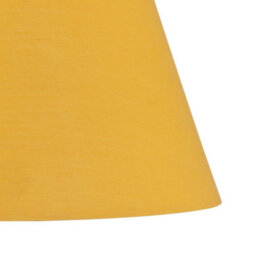 First Choice Lighting Ochre Cotton 20Cm Diameter Tapered Lamp Shade - thumbnail 3