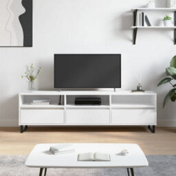 Vidaxl Tv Cabinet White 150X30X44.5 Cm Engineered Wood - thumbnail 1