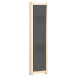 Walplus 5-Panel Room Divider Grey 200X170X4 Cm Fabric - thumbnail 4
