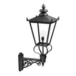 Stylish Ip23 Black Led Wall Light In Carriage Design - E27 200W