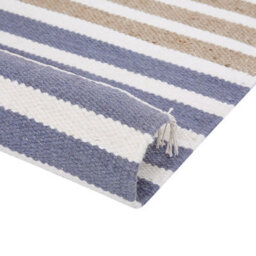 Wyld And Coco Multicolour Handwoven Wool And Jute Rug 80 X 150 Cm With Tassels - thumbnail 4