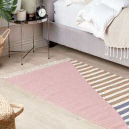 Wyld And Coco Multicolour Handwoven Wool And Jute Rug 80 X 150 Cm With Tassels - thumbnail 2
