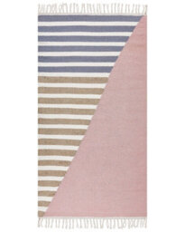 Wyld And Coco Multicolour Handwoven Wool And Jute Rug 80 X 150 Cm With Tassels - thumbnail 1