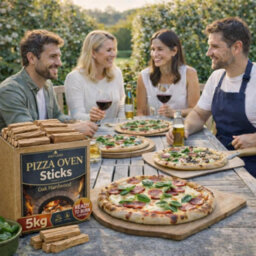 GardenCo 5Kg Premium Oak Wood Pizza Sticks Ready To Burn Fire Kindling For Small Pizza Ovens - High Heat 13.5Cm Outdoor Kiln Dried Hardwood - thumbnail 6